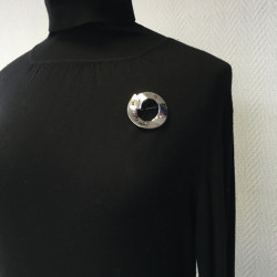 Broche ronde COURREGES 80'