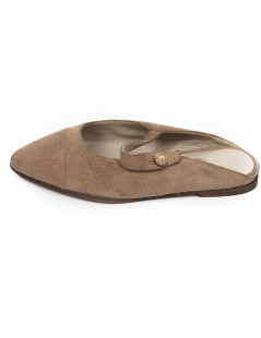 Chanel T35 mules, 5 light brown suede