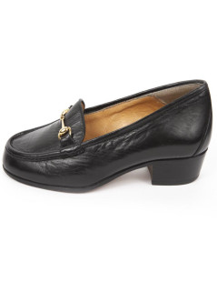 Mocassins Gucci T 36 en cuir d'agneau noir