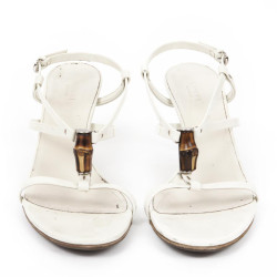 Sandales GUCCI cuir blanc