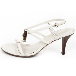 Sandales GUCCI cuir blanc