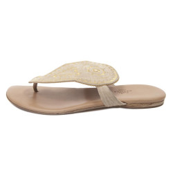 Flip flops HERMES t39 in beige suede