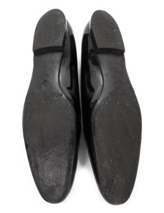 Moccasins t 39.5 CHANEL Black patent leather