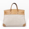 Birkin 40: canvas and leather bag