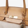 Birkin 40: canvas and leather bag