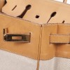 Birkin 40: canvas and leather bag