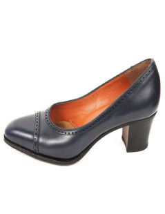 Mocassins CARMINA  (4UK) T 37 cuir bleu 