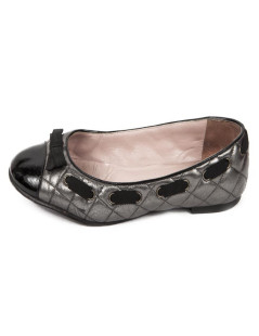 MARC JACOBS T 35 ballerinas silvery-gray quilted leather