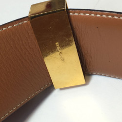 Ceinture "Médor" HERMES cuir gold