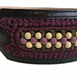 BURBERRY PRORSUM leather purple T80 belt