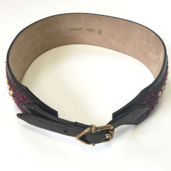 xxx Ceinture BURBERRY PRORSUM en cuir violet T80