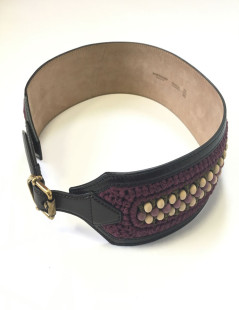 xxx Ceinture BURBERRY PRORSUM en cuir violet T80