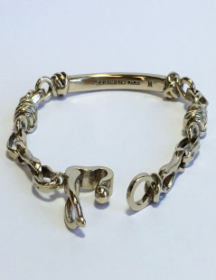 GOOSSENS Paris gilded metal bracelet size M