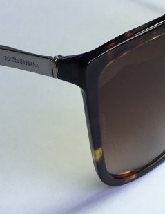 & DOLCE GABBANA Brown tortoiseshell sunglasses