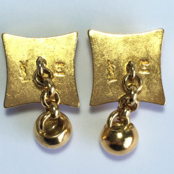 Boutons de manchette YSL YVES SAINT LAURENT Vintage