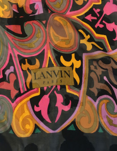 LANVIN multicolor silk shawl