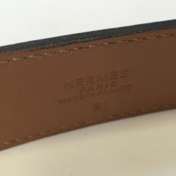 T36 brown leather HERMES belt