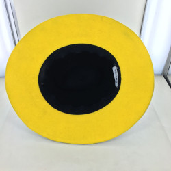 Felt Virginia MAISON MICHEL two-tone black and yellow