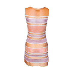 MISSONI T 40 orange and purple summer dress