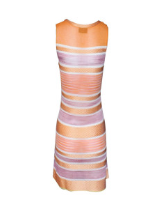 Robe MISSONI T 40 orange et mauve