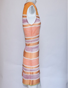 MISSONI T 40 orange and purple summer dress