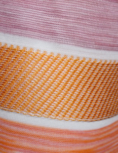 MISSONI T 40 orange and purple summer dress