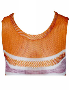 MISSONI T 40 orange and purple summer dress