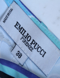 Robe EMILIO PUCCI T 38 bleue