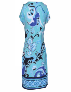 Robe EMILIO PUCCI T 38 bleue