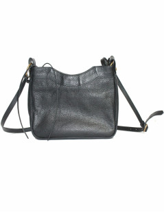 Sac bandoulière BALENCIAGA cuir grainé noir