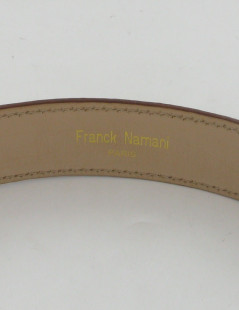 Ceinture cuir jaune FRANCK NAMANI