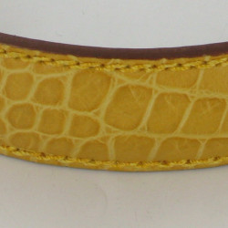 Ceinture cuir jaune FRANCK NAMANI