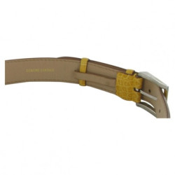 Ceinture cuir jaune FRANCK NAMANI