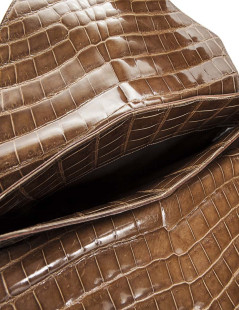 Bag BOTTEGA VENETA crocodile honey