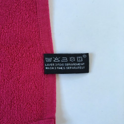 CHANEL cotton sponge towel pink