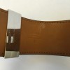 HERMES "Fido" cuff size S black box leather