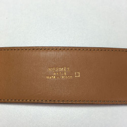 Ceinture HERMES CDC  t 76 en crocodile orange