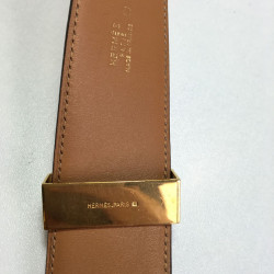 Ceinture HERMES CDC  t 76 en crocodile orange