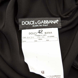 DOLCE GABBANA & t42 iT black silk dress