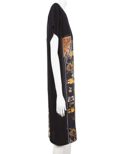 Scarf HERMES T36 printed silk dress