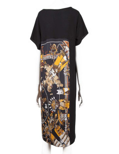 Scarf HERMES T36 printed silk dress