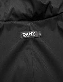 DKNY jacket in black velvet and fur