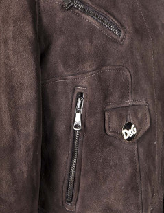 D & G DOLCE GABBANA t 46 IT Shearling Jacket