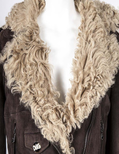 D & G DOLCE GABBANA t 46 IT Shearling Jacket