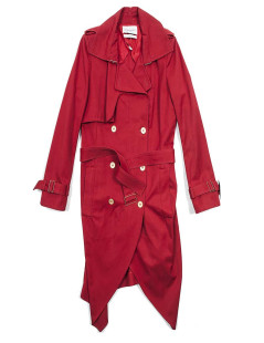 Imperméable T40 rouge bordeaux YVES SAINT LAURENT