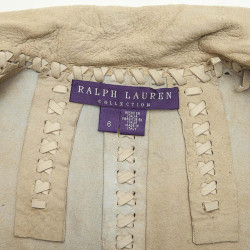 Veste RALPH LAUREN Collection en cuir d'agneau T 6