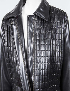 CAVALLI Jeans black leather jacket