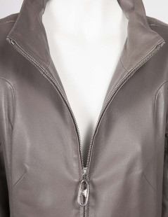 CELINE T40 grey leather jacket