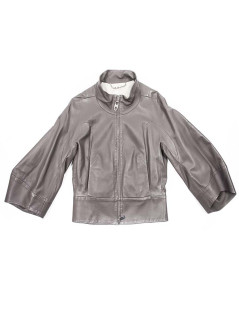 CELINE T40 grey leather jacket