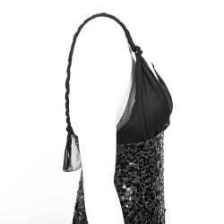 Dress Jenny Packham T10UK black sequined